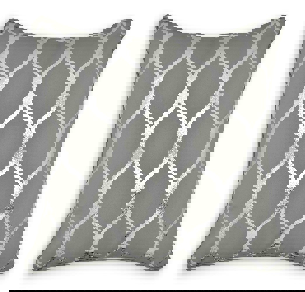 Velosso Modern Ethnic Pattern Foil Print Cushion - 43cm x 43cm