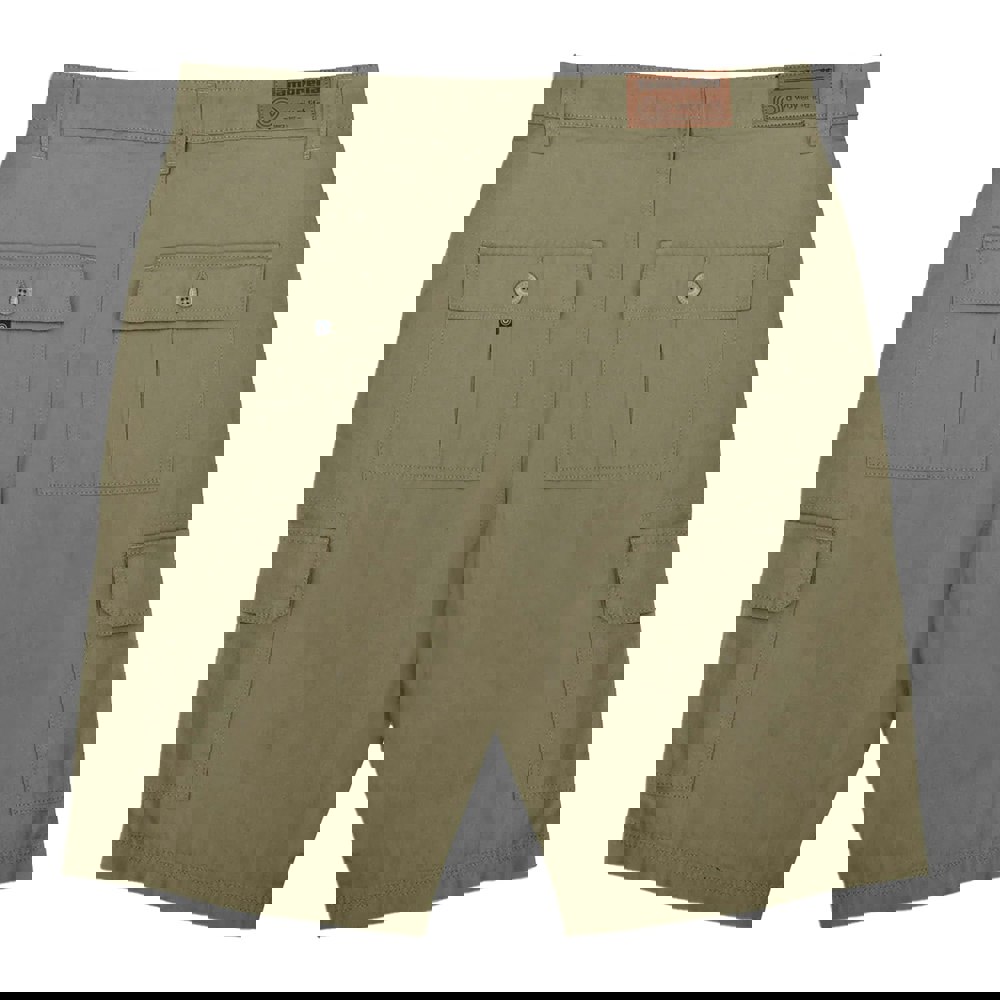 Lambretta Mens SS25 Cargo Shorts - Khaki Green