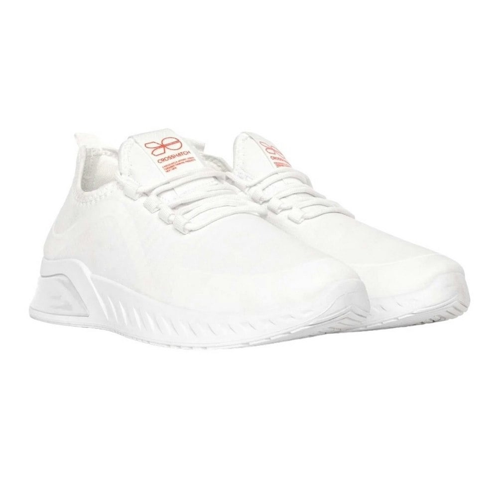 Crosshatch Mens Clarington Trainers - White/Red