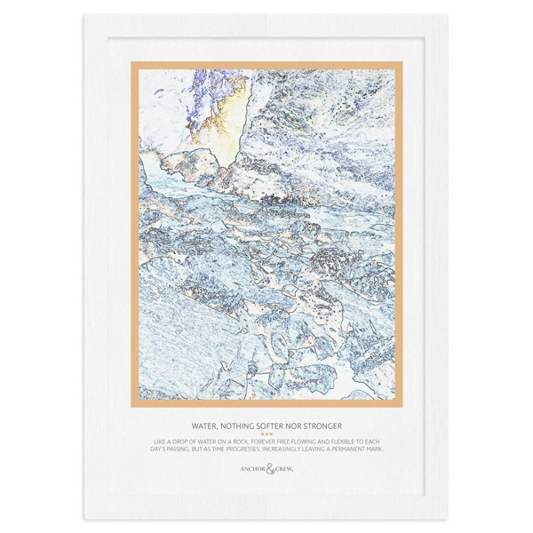 Anchor & Crew Nothing Softer Nor Stronger Archival Giclée Paper A3 Wall Print