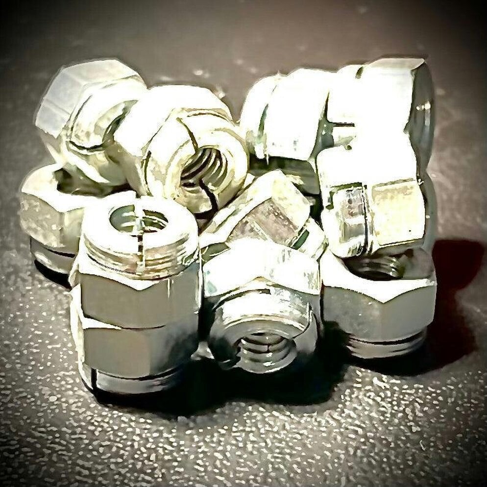 Fixaball UNC 7/16" Aerotight Hexagon Clinch Nut Steel BZP