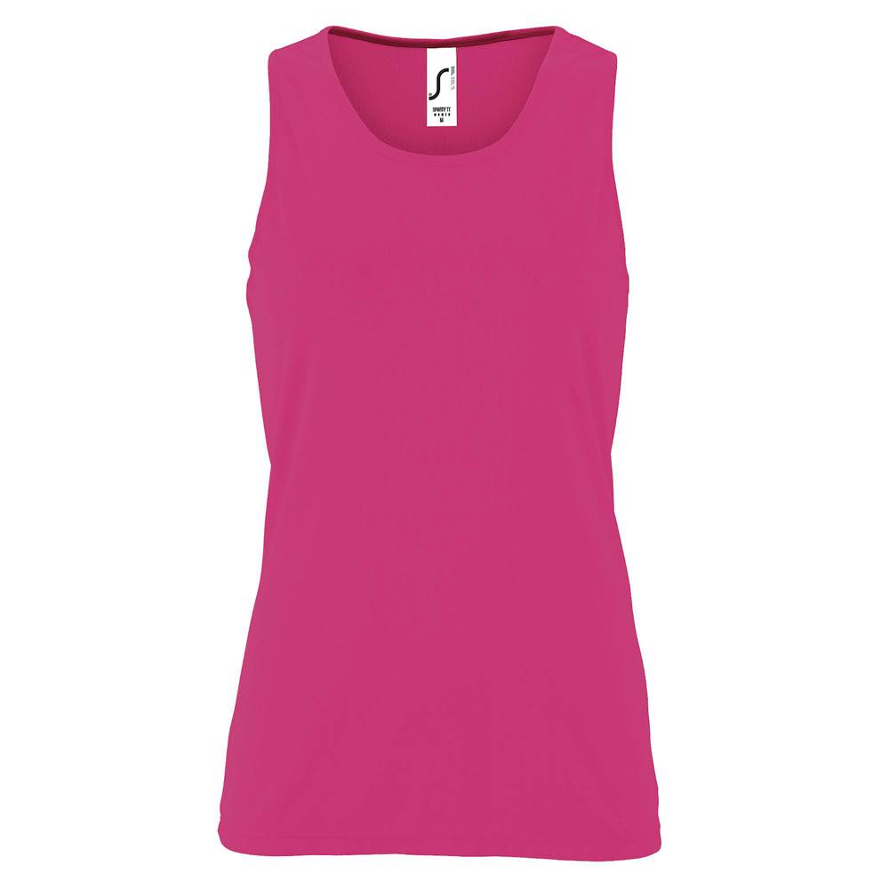 SOLS Womens/Ladies Sporty Performance Sleeveless Tank Top - Neon Pink - Neon Pink - 100% Polyester