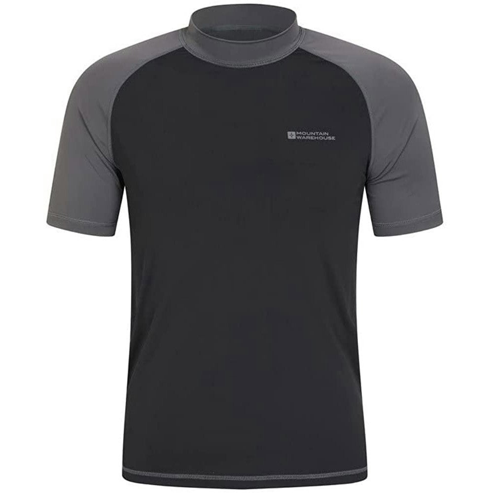 Mountain Warehouse Mens UV Protection Rash Top - Dark Grey