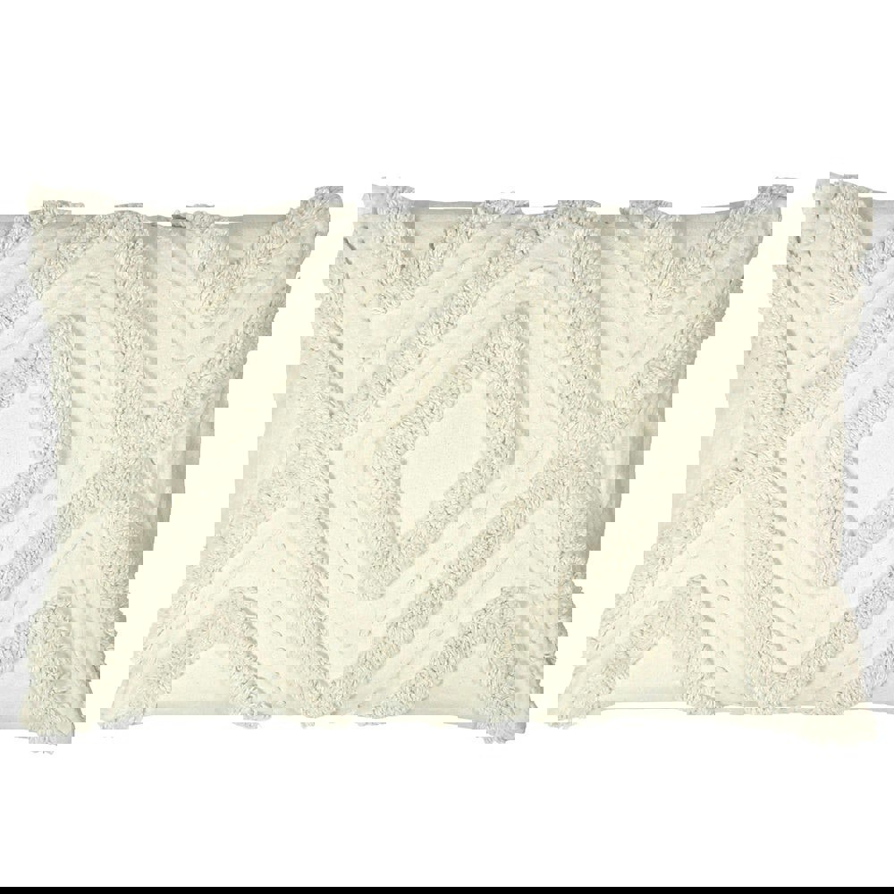 Furn Orson Tufted Cushion Cover - Ecru