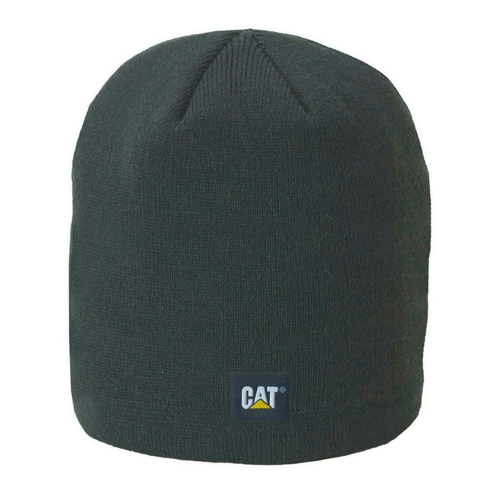 Caterpillar Mens Logo Knit Beanie Hat - Black