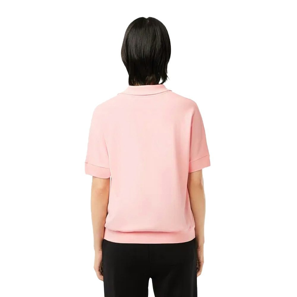 Lacoste Womens/Ladies Fluid Pique Relaxed Fit Polo Shirt - Pink