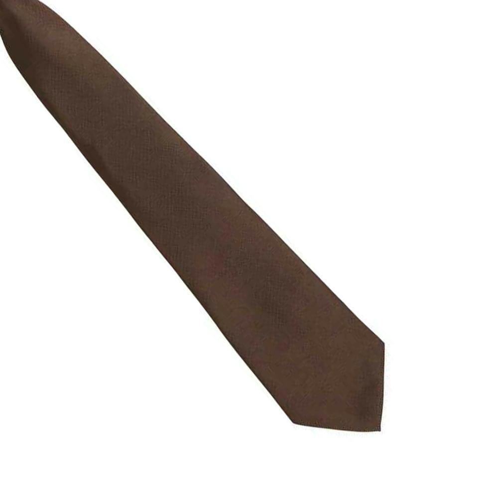 Premier Unisex Adult Colours Fashion Plain Clip-On Tie - Brown