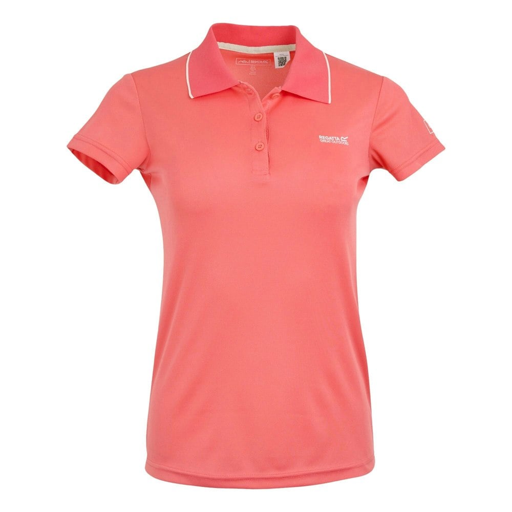 Regatta Womens/Ladies Maverick V Polo Shirt - Peach Bloom