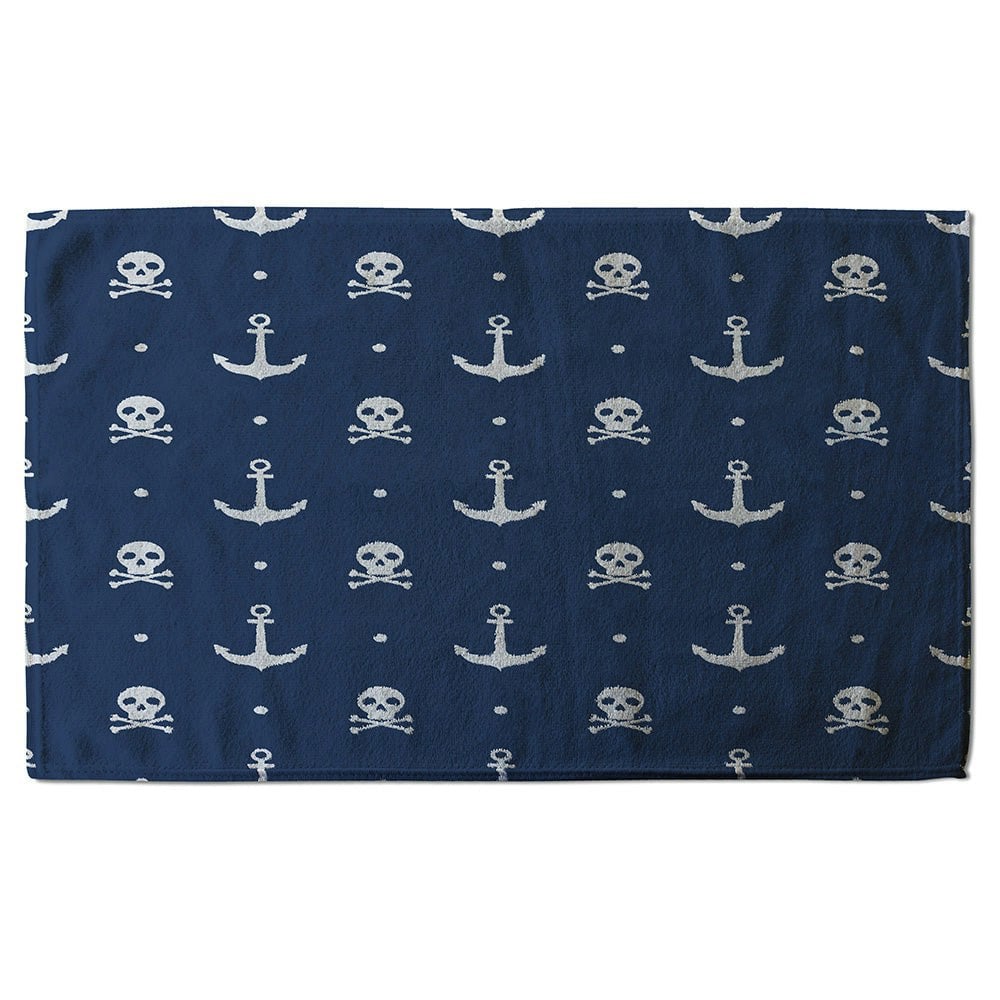 Benjamin Tate Design Anchor with Skull & Bones (Bath Towel)