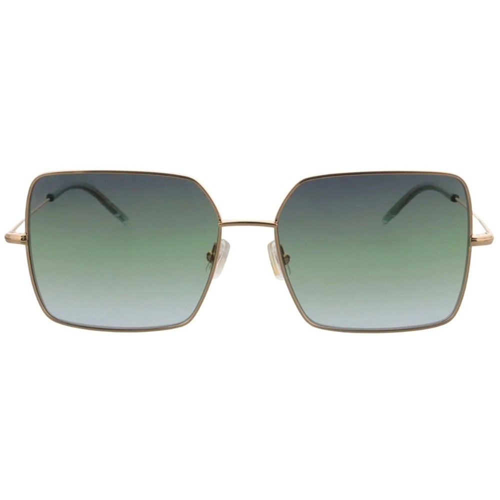 Hugo Boss Rose Gold Metal Frame Grey Green Lensed Sunglasses
