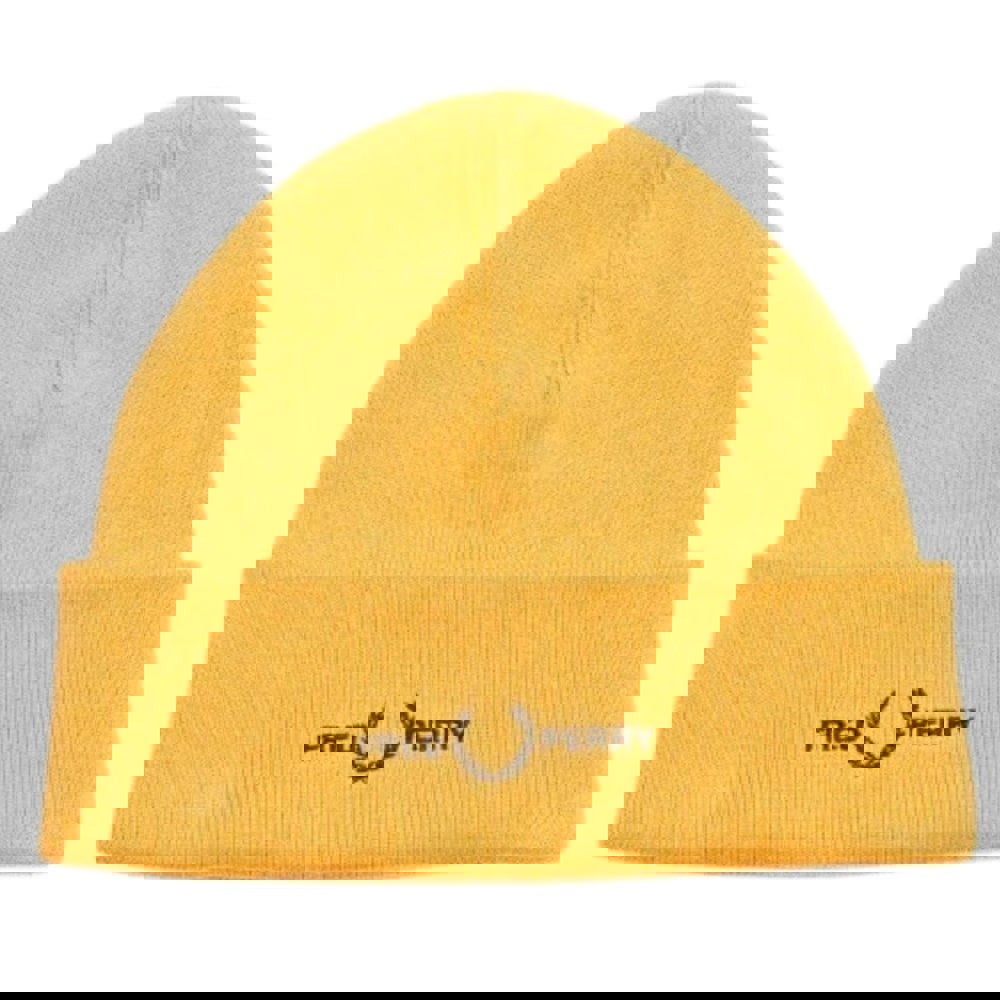 Fred Perry Graphic Logo Golden Hour Yellow Beanie