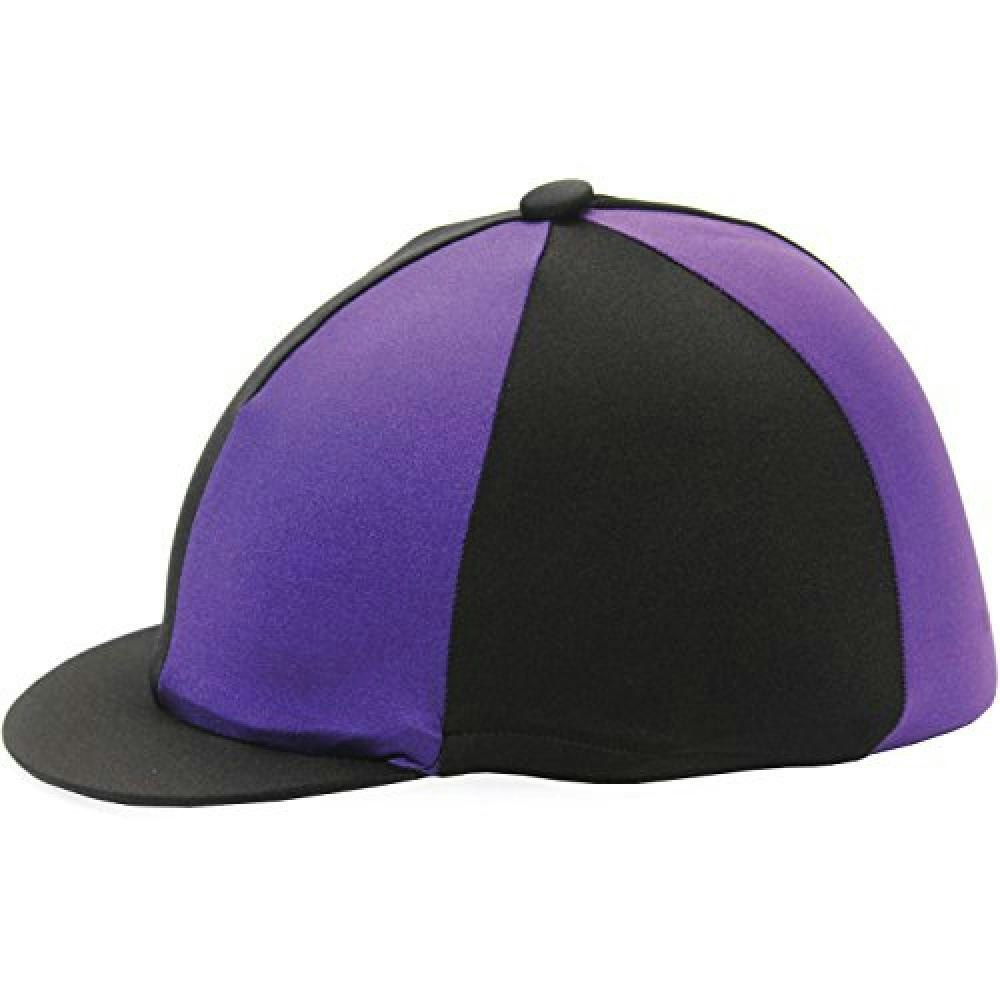 Hy Two Tone Lycra Hat Silk - Black/Purple