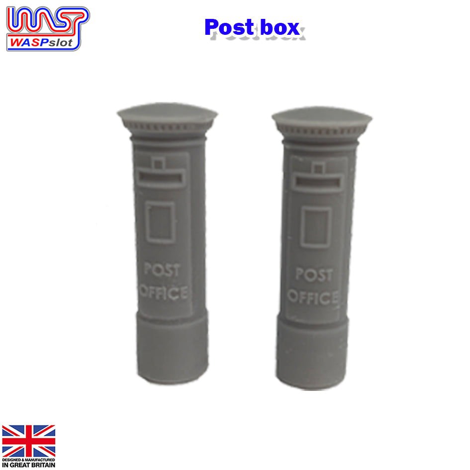 MCSlots Slot Car Trackside Scenery Unpainted Post Box x 2 1:32 Scale Wasp
