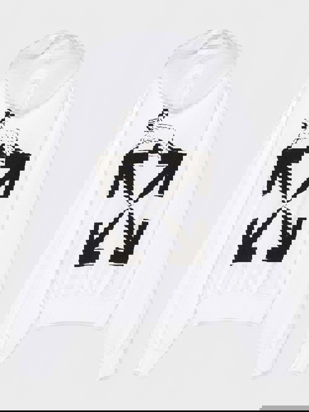 Off - White Oversized Fit World Catepilla Print Hoodie White - Supplied FashionOFF WHITE