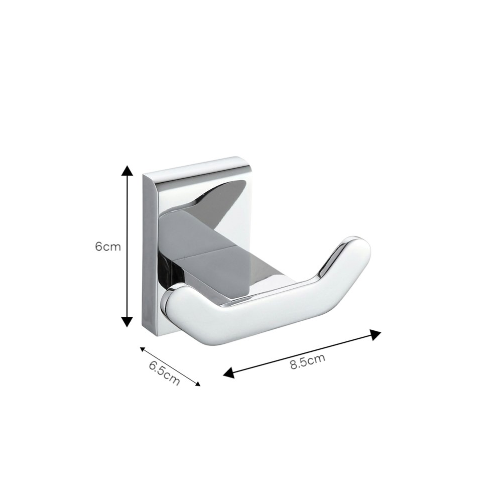 Showerdrape Unity Chrome Stainless Steel Wall Mounted Robe Hook