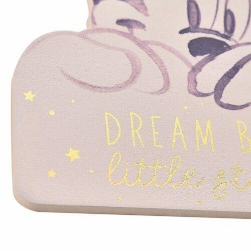 Disney Minnie Mouse Dream Big Little Star MDF Hanging Decoration Pink