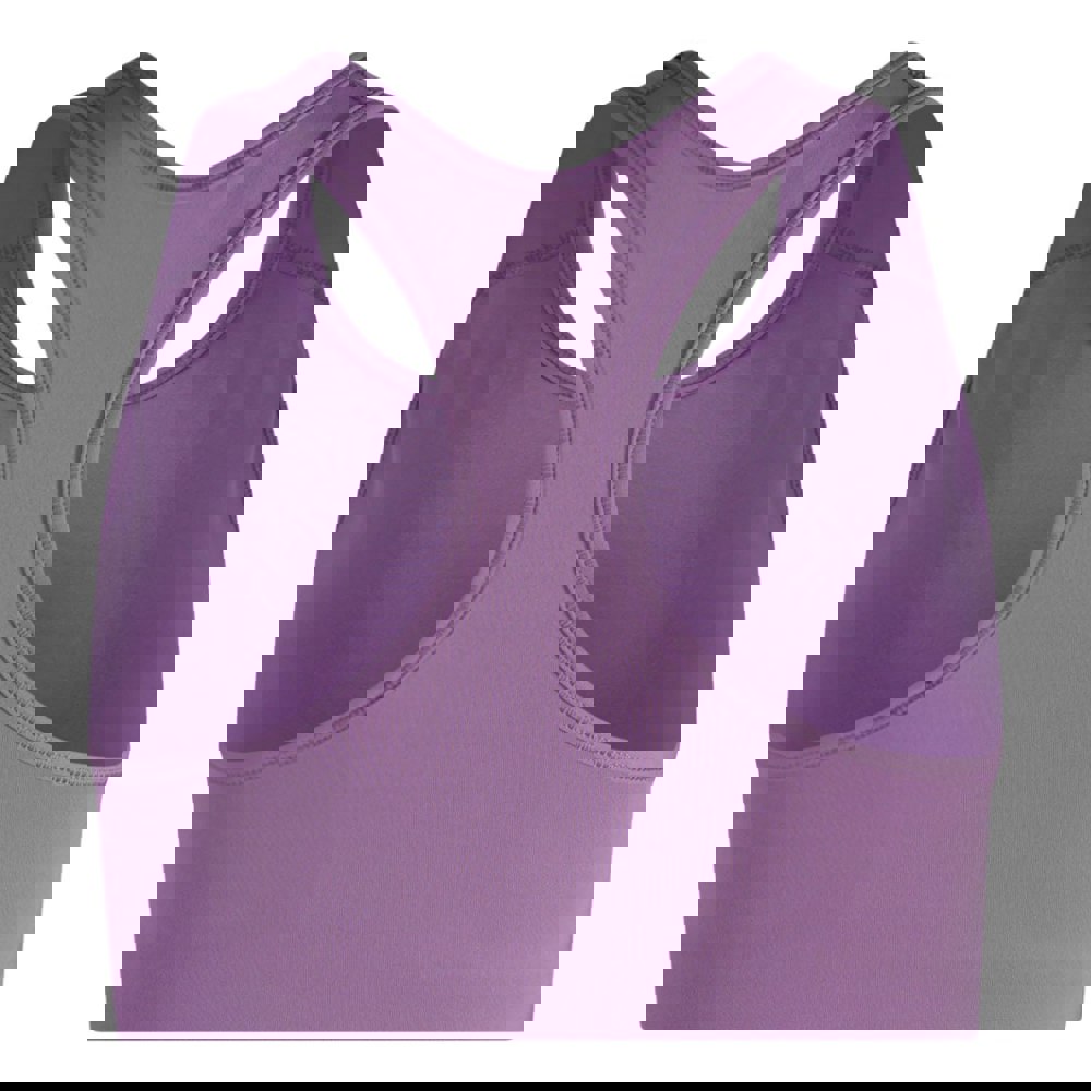 Nike Swoosh Logo Purple Sports Bra