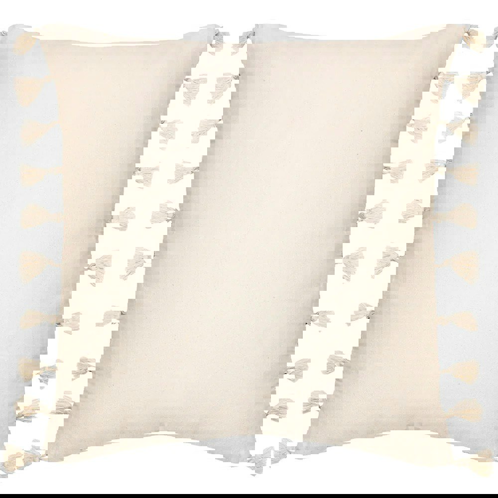 Furn Kalai Tufted Tassel Cushion Cover - Black