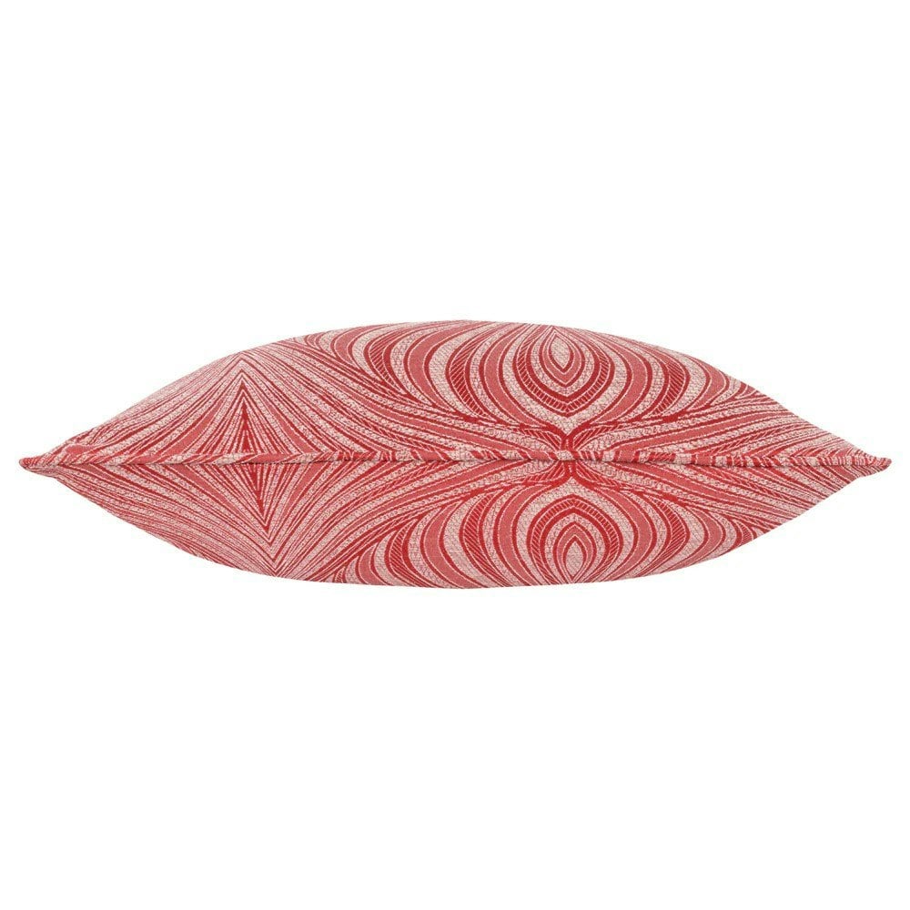 Paoletti Gatsby Piping Detail Jacquard Cushion Cover - Terracotta
