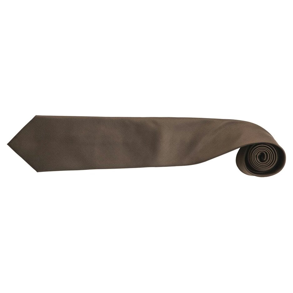 Premier Mens “Colours” Plain Fashion / Business Tie (Pack of 2) - Brown