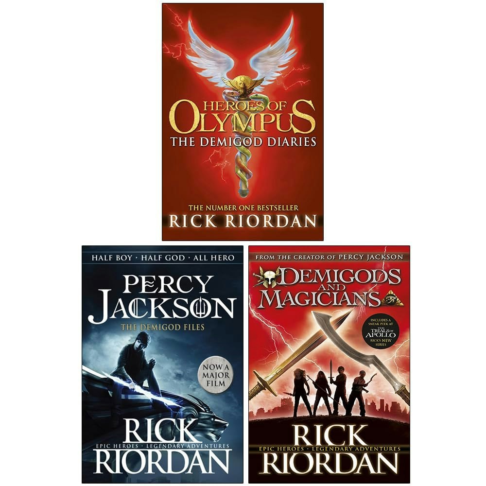 Penguin Rick Riordan Demigods 3 Books Collection Set