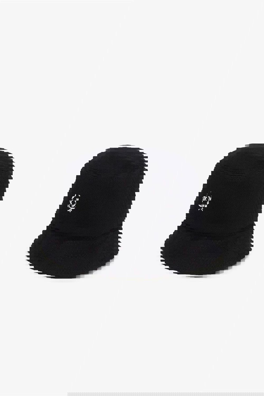 Fred Perry Pique Cotton Black Bucket Hats