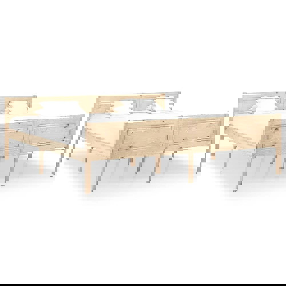 Berkfield Bed Frame Solid Pinewood 180x200 cm 6FT Super King