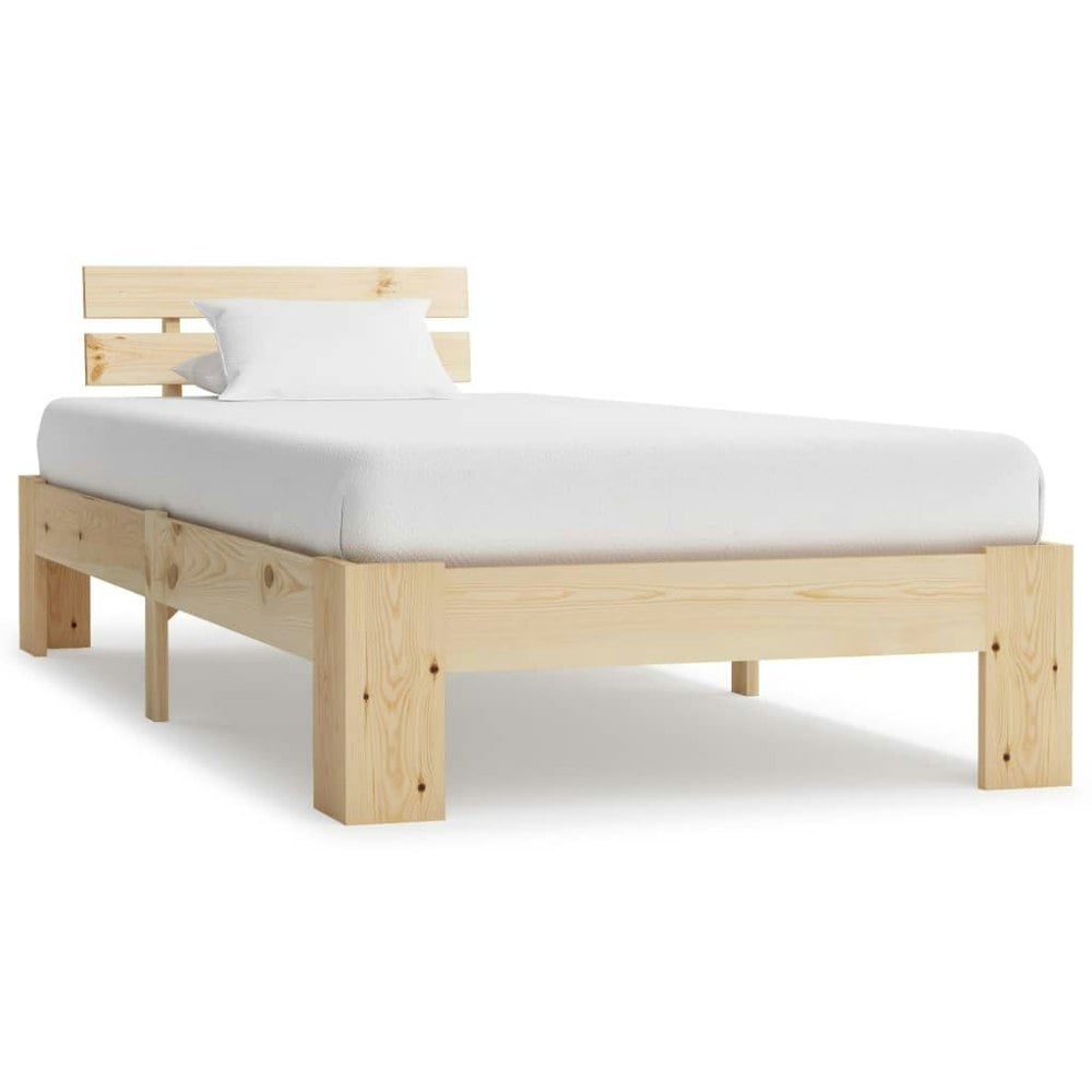 Berkfield Bed Frame Solid Pine Wood 90x200 cm