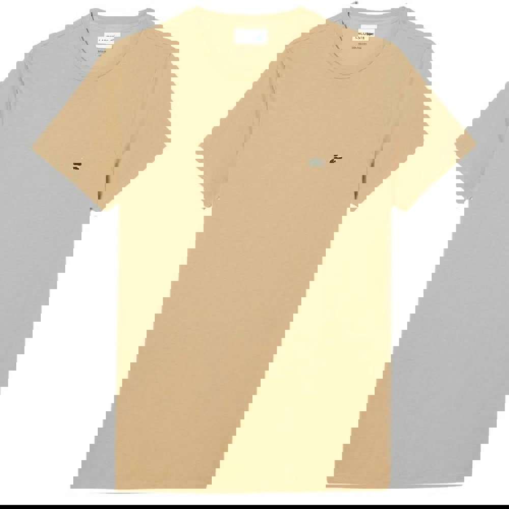 Lacoste Unisex Adult Pima Cotton T-Shirt - Beige