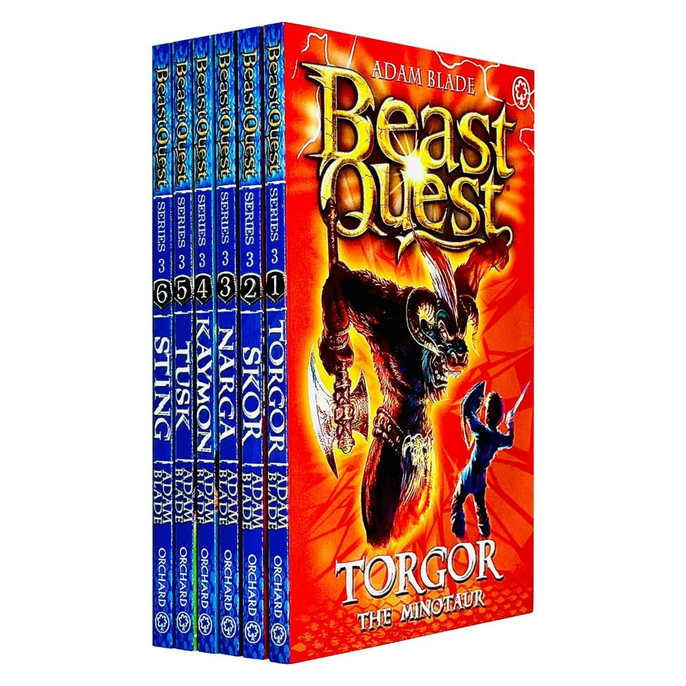 Orchard Books Beast Quest Series 3 The Dark Realm 6 Books Collection Set by Adam Blade