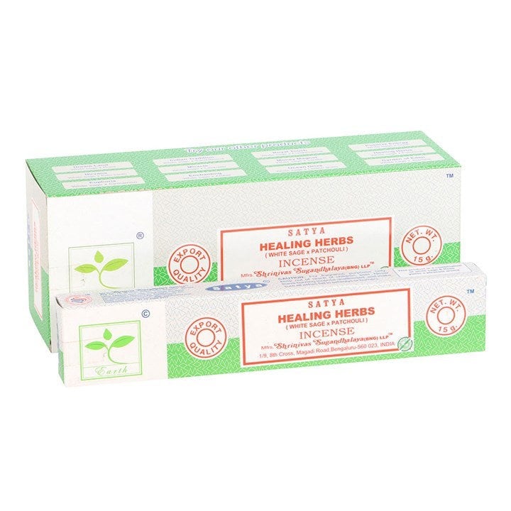 Serano 6 Packs of Healing Herbs Earth Incense by Satya