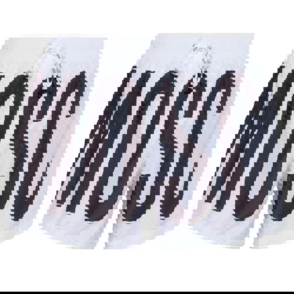 Moschino Brand Print Logo White Short Swim Shorts XS