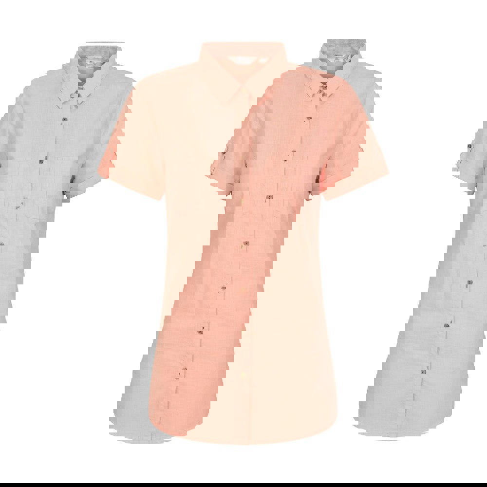 Mountain Warehouse Womens/Ladies Coconut Short-Sleeved Shirt - Coral