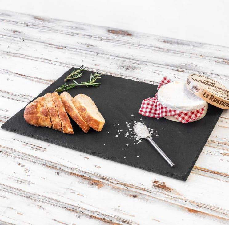 Argon Rectangular Natural Slate Serving Platter - 29cm x 12cm