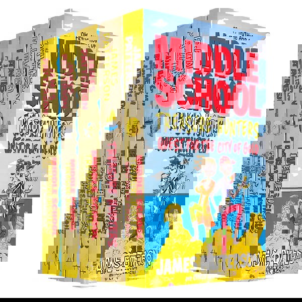 James Patterson Middle School Treasure Hunters 5 Books Collection Set