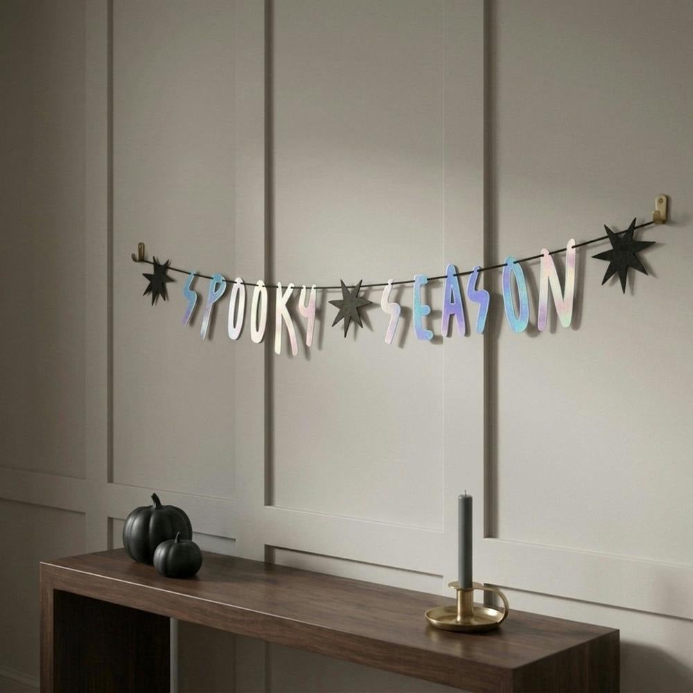 Garden Greatness Holographic Foil Spooky Halloween Bunting