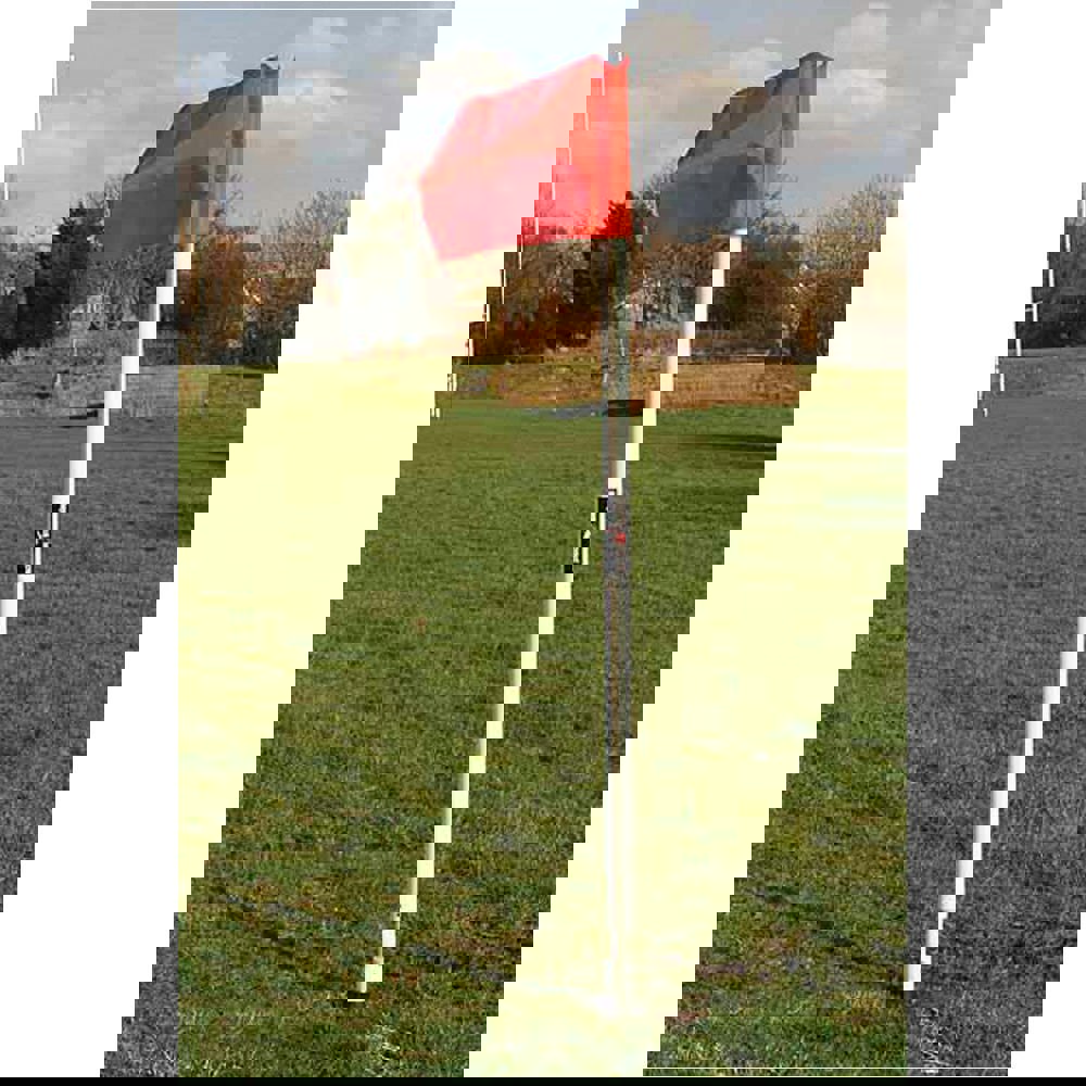 4 PACK 5ft Football Corner Post & Sleeve Set - 50mm All Weather - Flags Not Inc