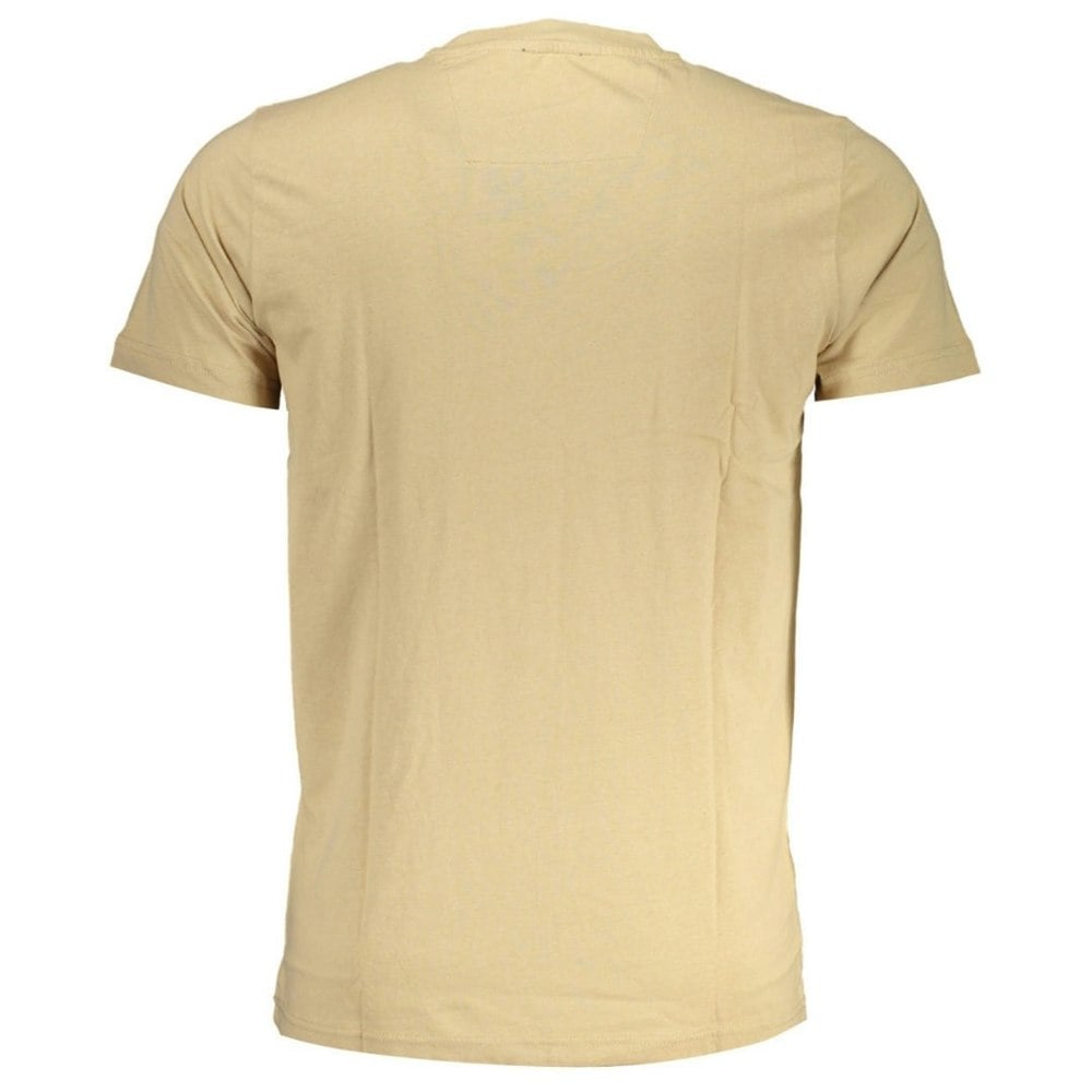 Cavalli Class Bold Black Logo Beige T-Shirt