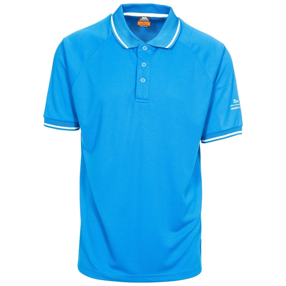 Trespass Mens Bonnington Polo Top - Bright Blue