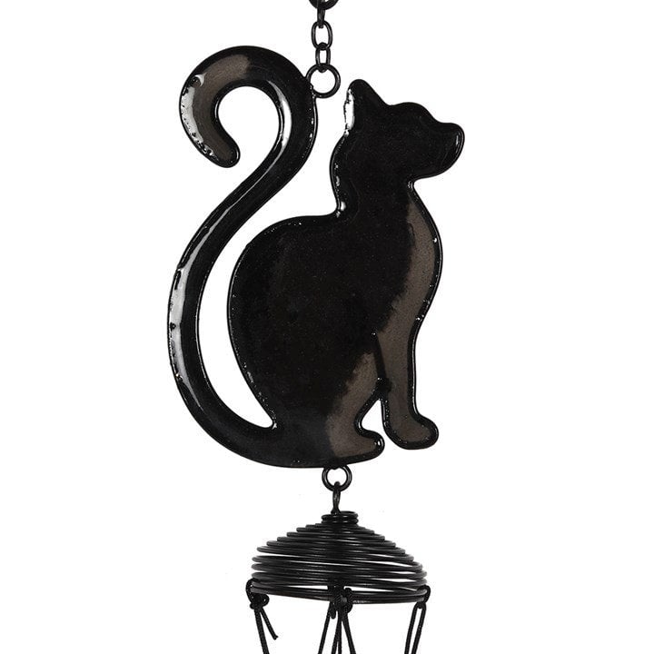Serano Black Cat Profile Windchime