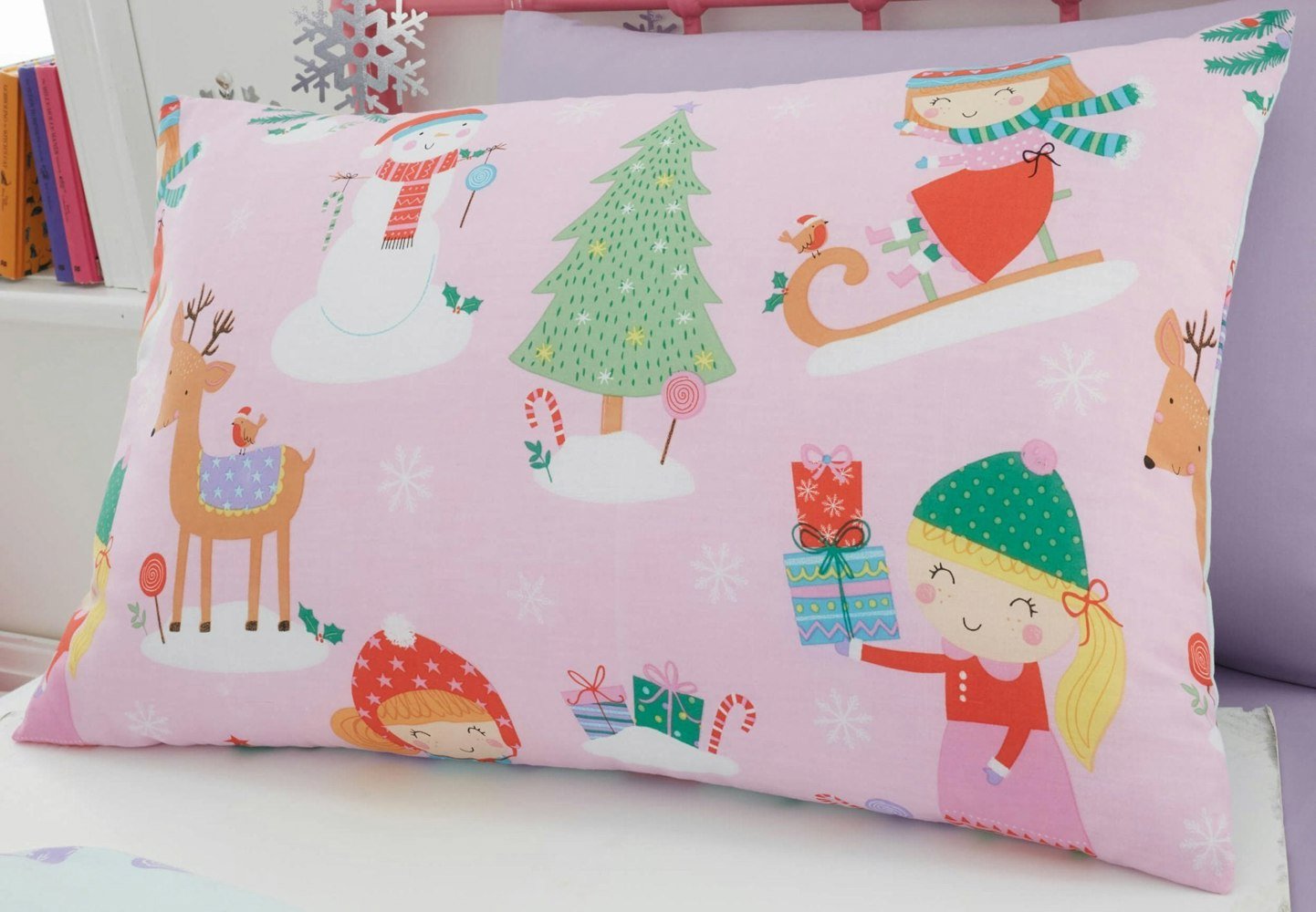 Time for Christmas Pillowcases (Pair) Pillowcases - Happy Linen Company