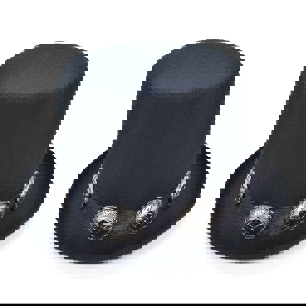 Bristol Novelty Unisex Adults Rocker Style Top Hat - Black