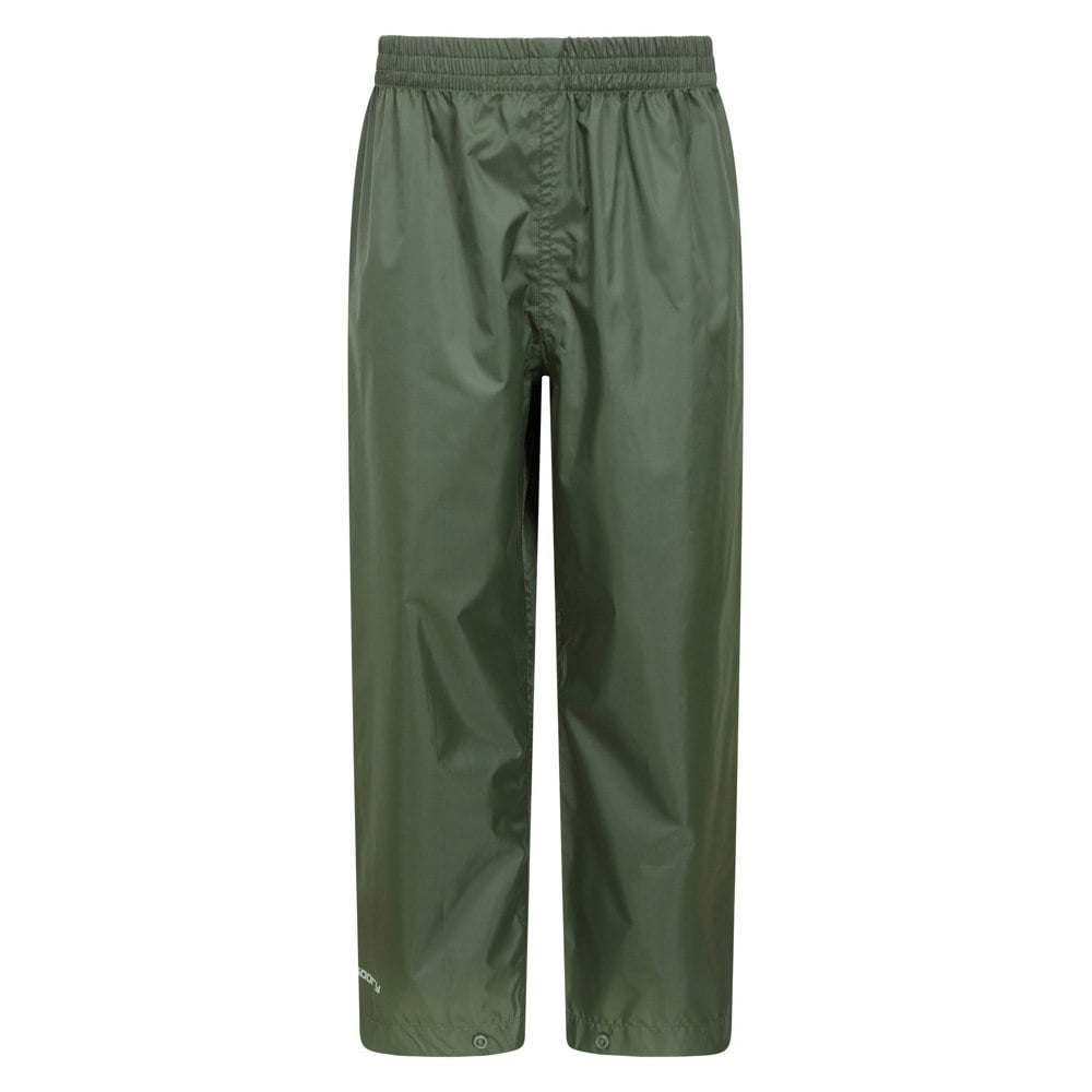 Mountain Warehouse Kids Pakka II Waterproof Over Trousers - Khaki