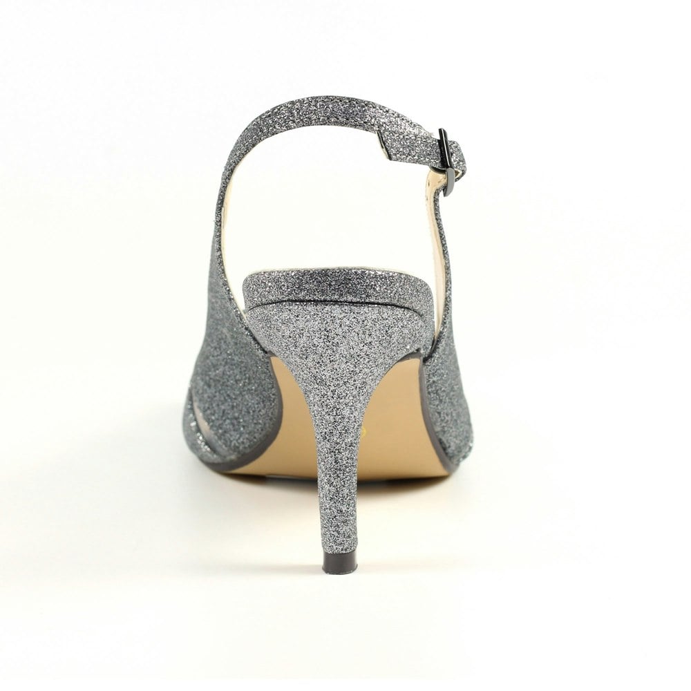 Lunar Womens/Ladies Sariyah Sling Back Court Shoes - Pewter