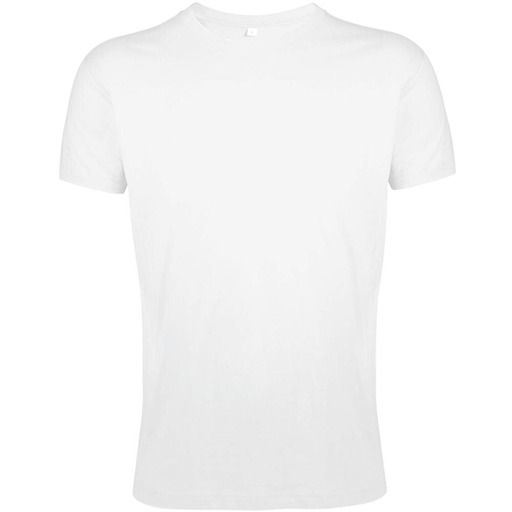 SOLS Mens Regent Slim Fit Short Sleeve T-Shirt - White - White