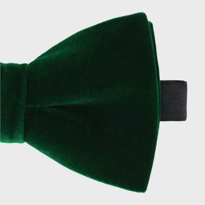 Sophos Dusk Velvet Bow Tie - Green