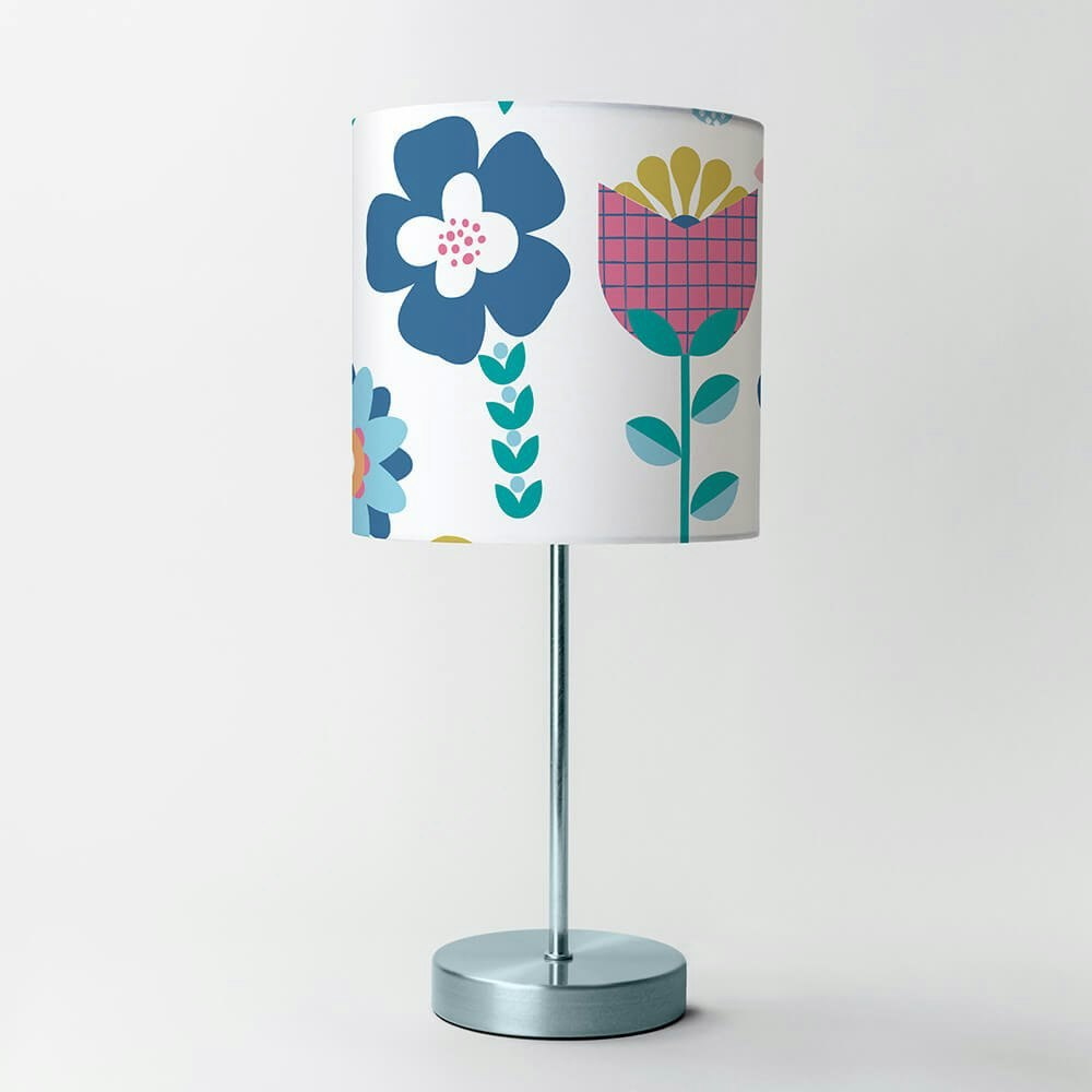 Flower Garden Table Lampshade - Happy Linen Company