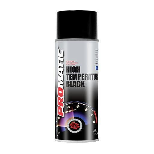 Promatic 2X Promatic Black High Temperature Spray Paint 400ml