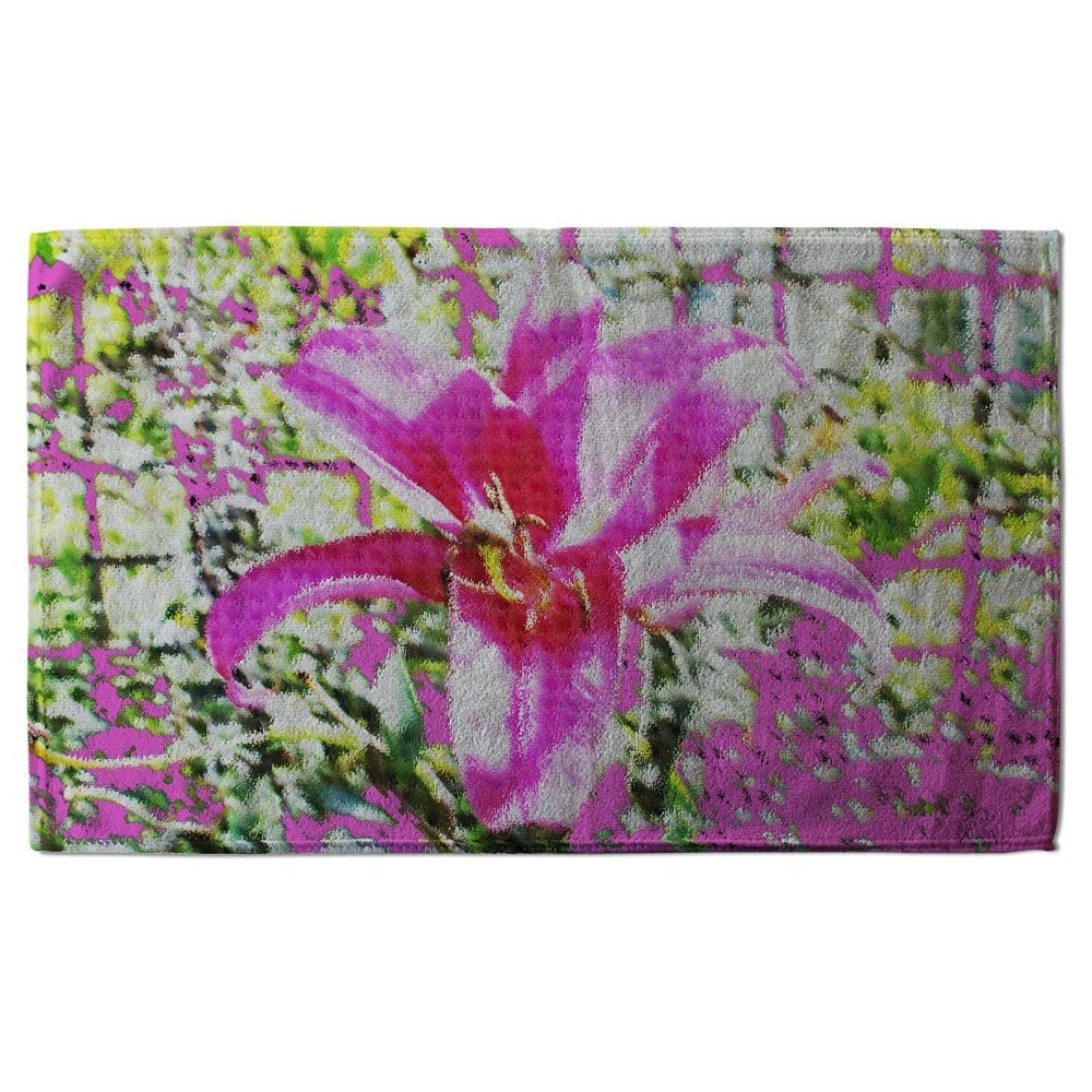 Benjamin Tate Design Pink flower (Bath Towel)