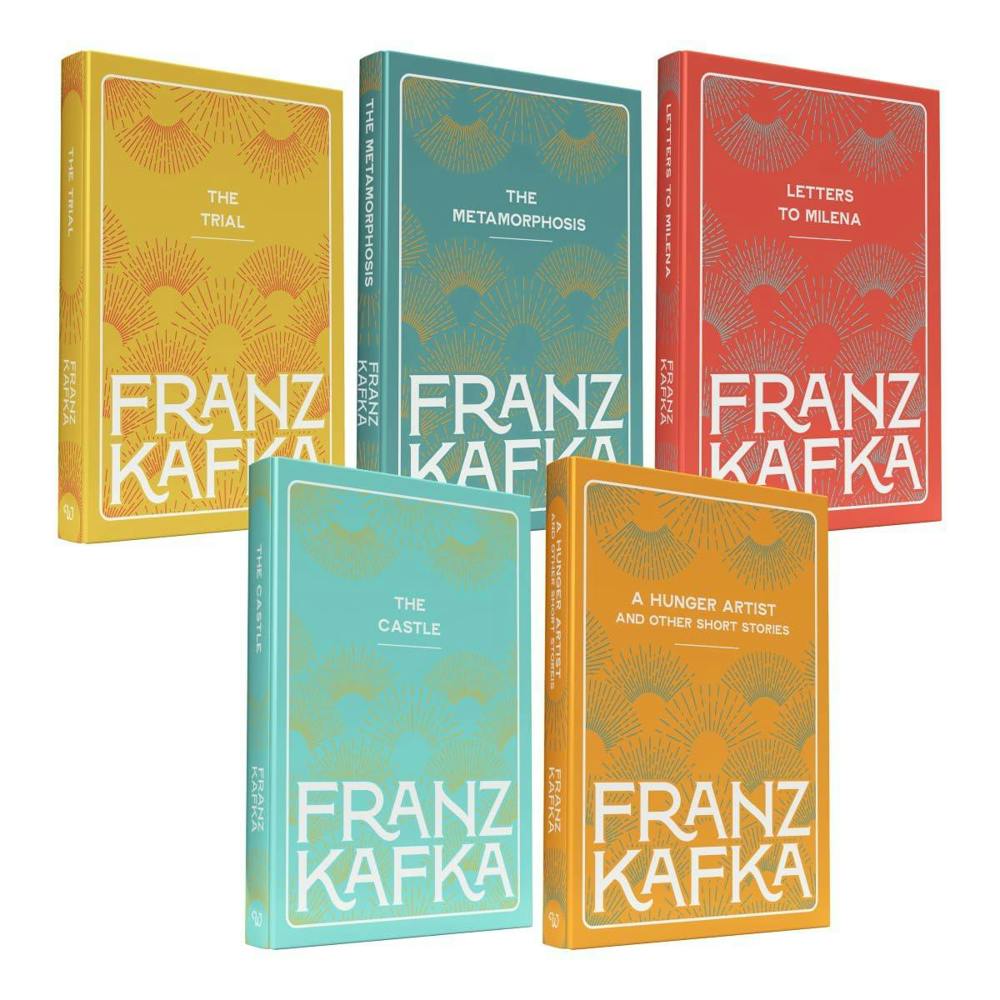 The Selected Works of Franz Kafka 5 Book Hardcover Box Set (The Trial, The Castle, The Metamorphosis, Short Stories and Letters to Milena)